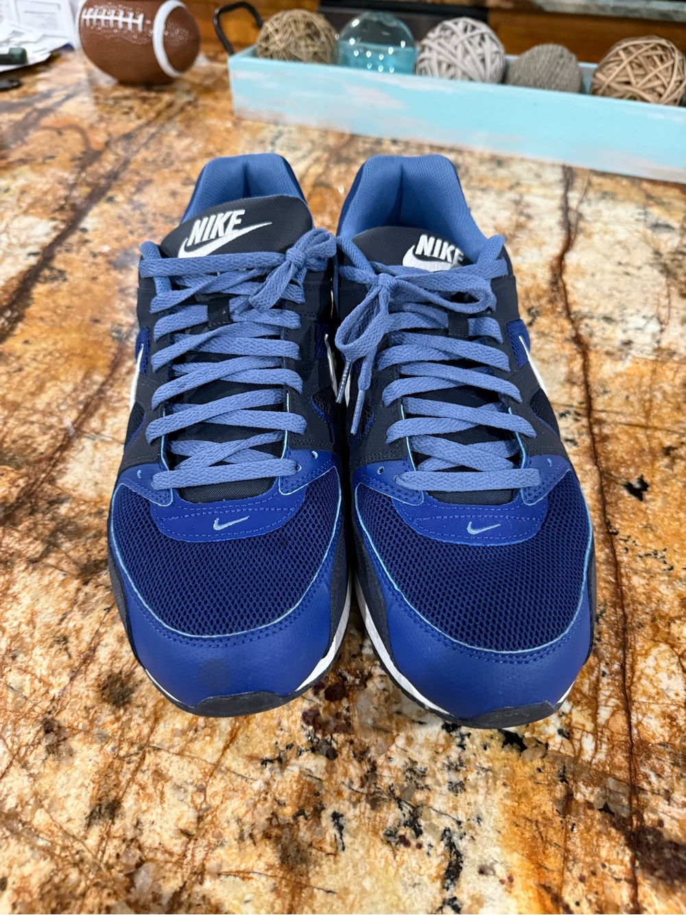 Nike Men’s Navy and Royal Blue Sneakers